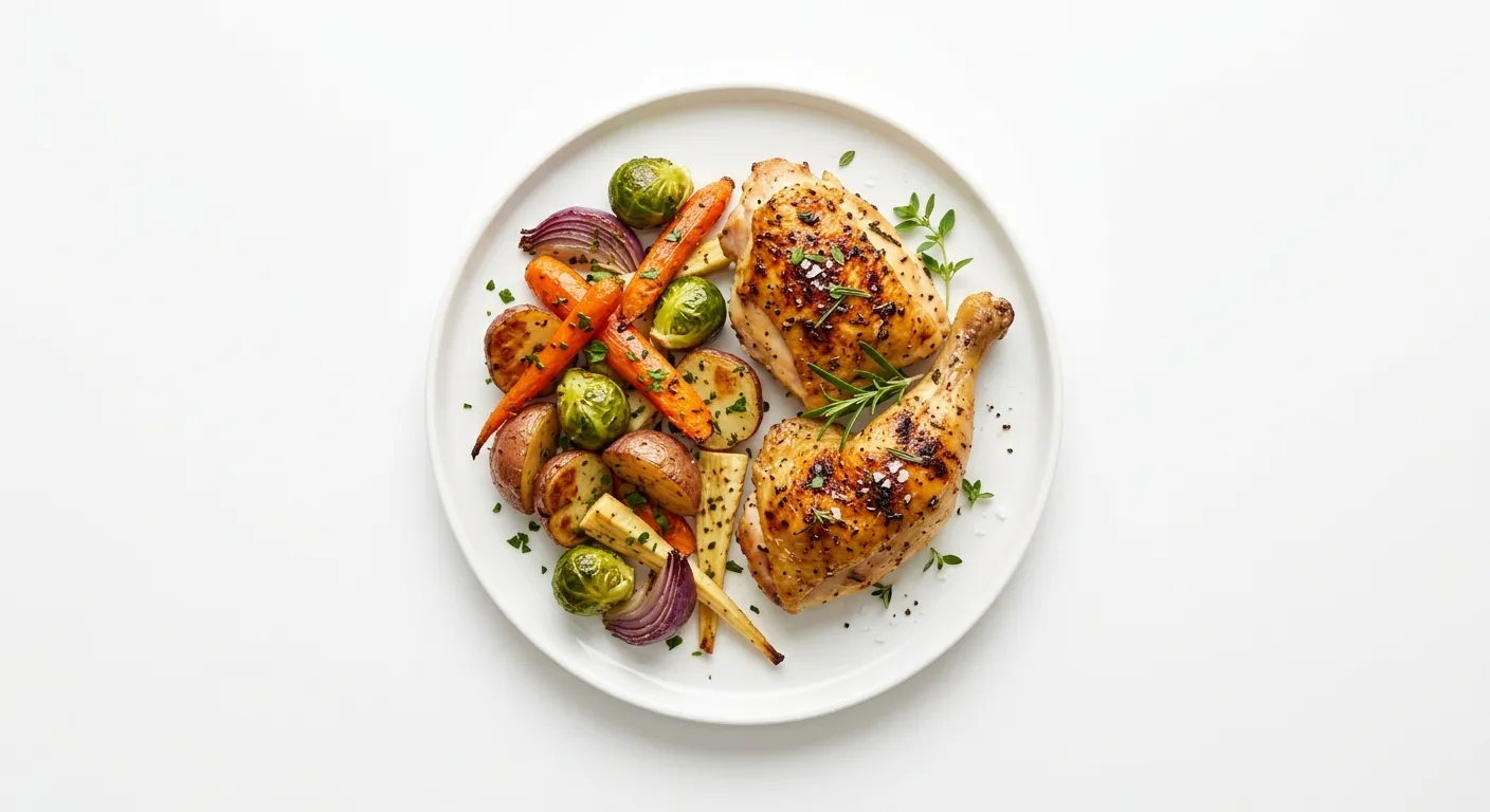 Herb-Roasted Chicken with Seasonal Vegetables