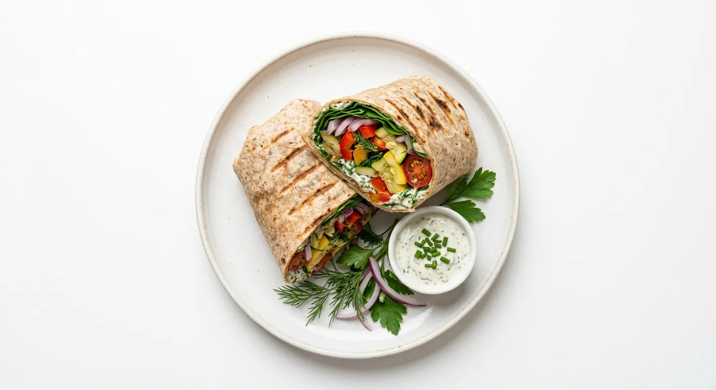Herb and Onion Veggie Wrap