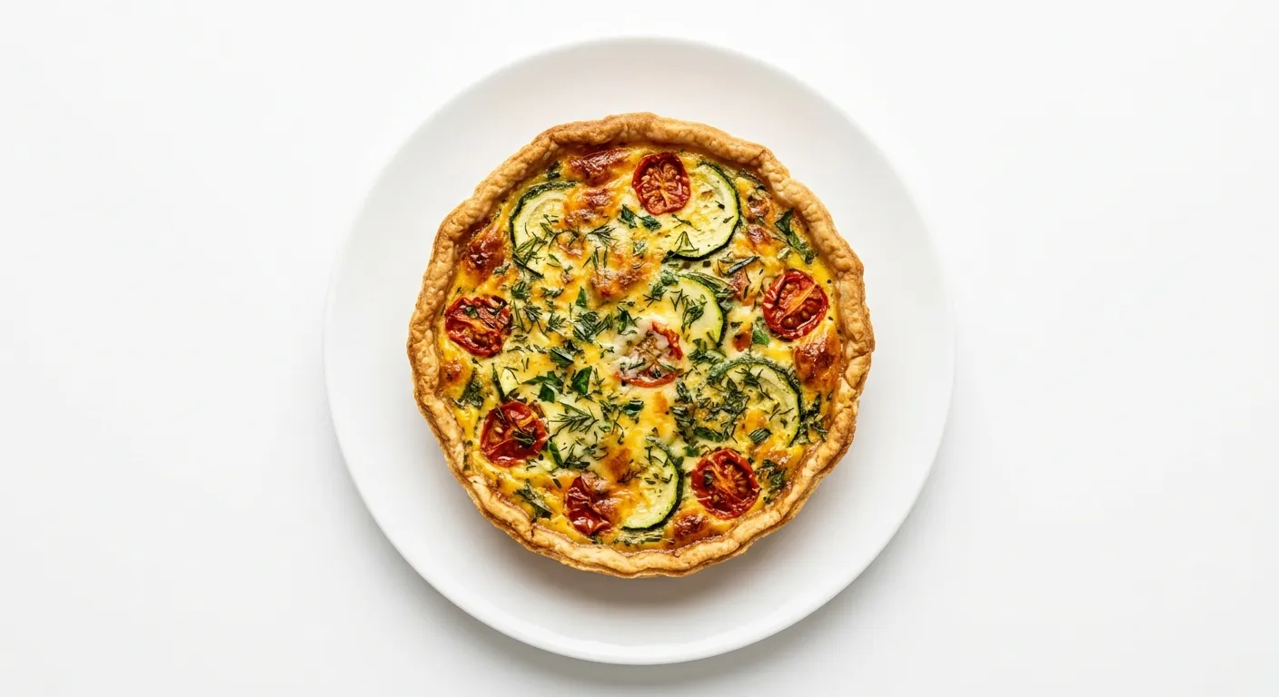 Herbed Zucchini and Tomato Quiche