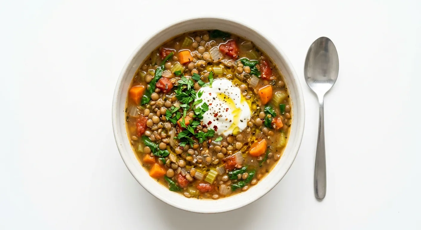 High-Protein Lentil and Vegetable Soup