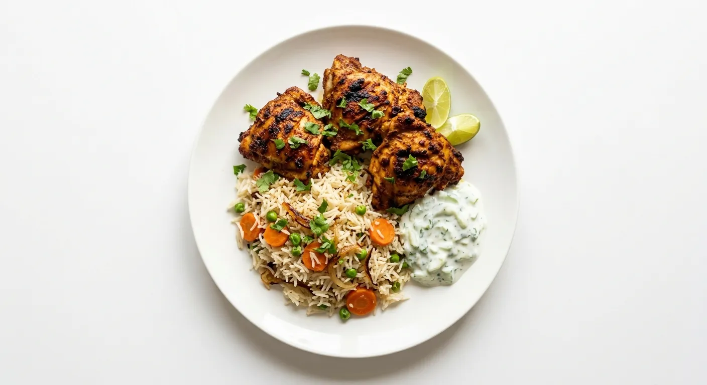 Indian Spiced Grilled Chicken with Quinoa-Free Pilaf