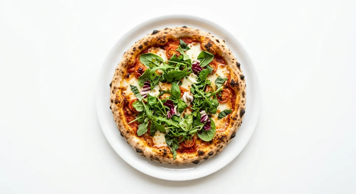 Italian Pizza with Mixed Greens