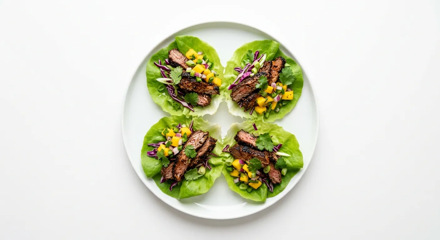 Keto Jamaican Jerk Beef Lettuce Wraps