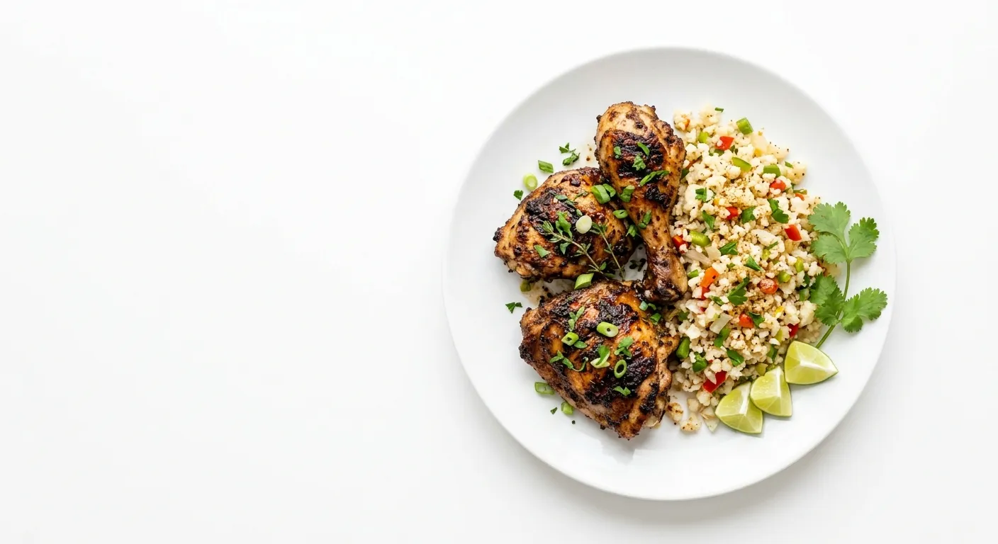 Jamaican Jerk Chicken with Cauliflower Rice