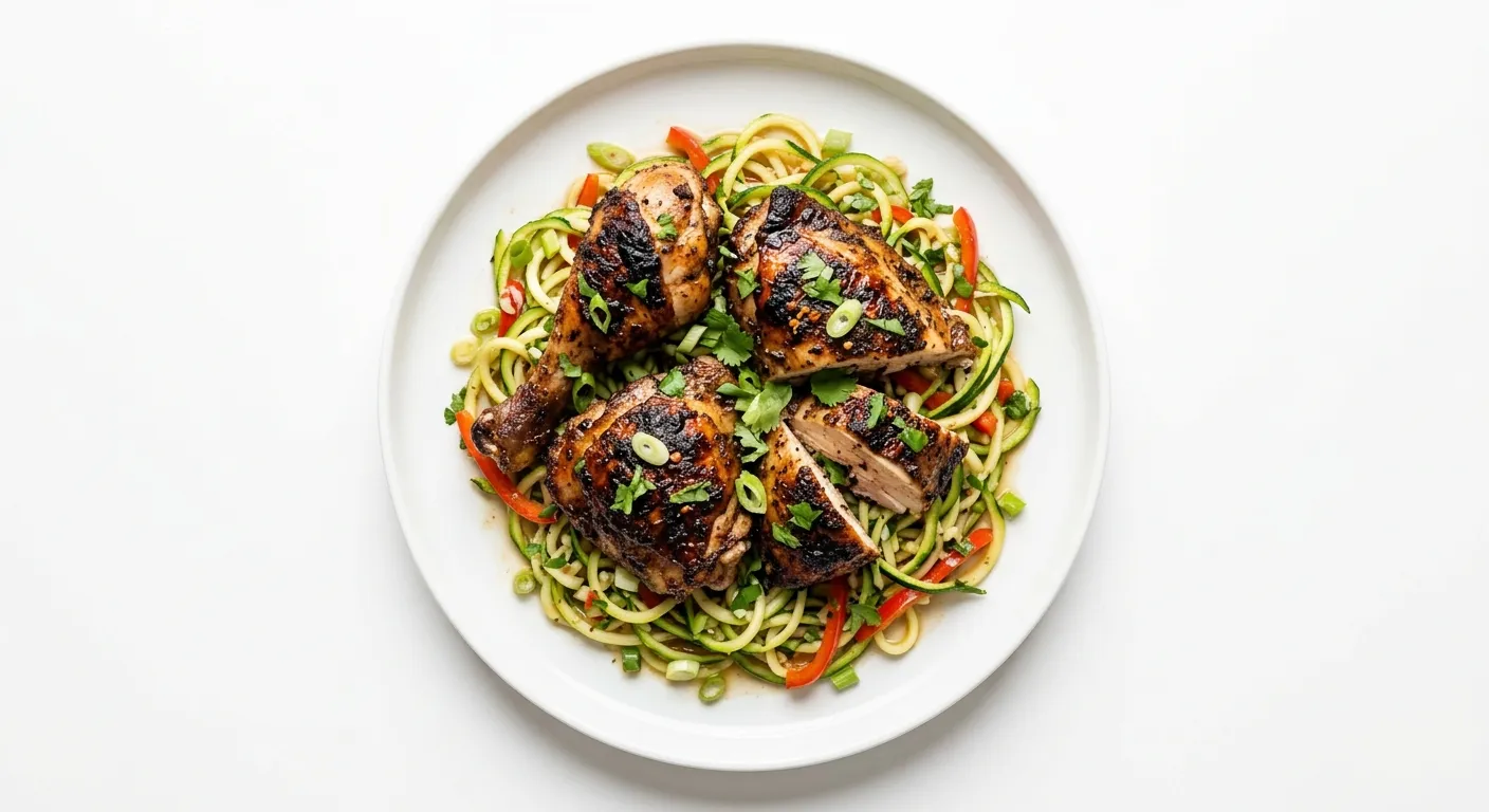 Jamaican Jerk Chicken with Zucchini Noodles