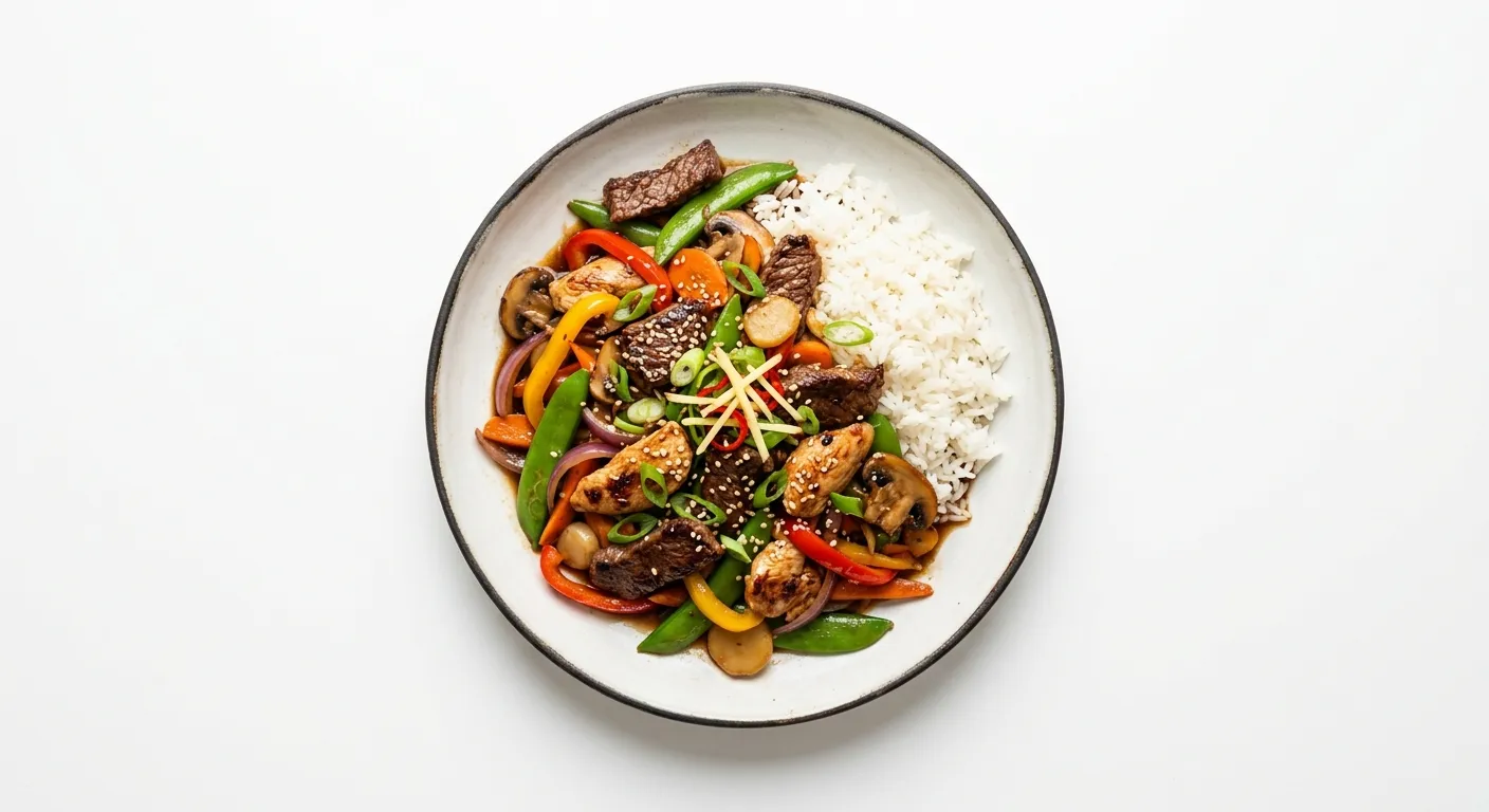 Kosher Chicken and Beef Stir-Fry