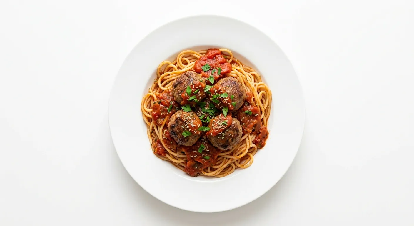 Kosher Spaghetti and Meatballs