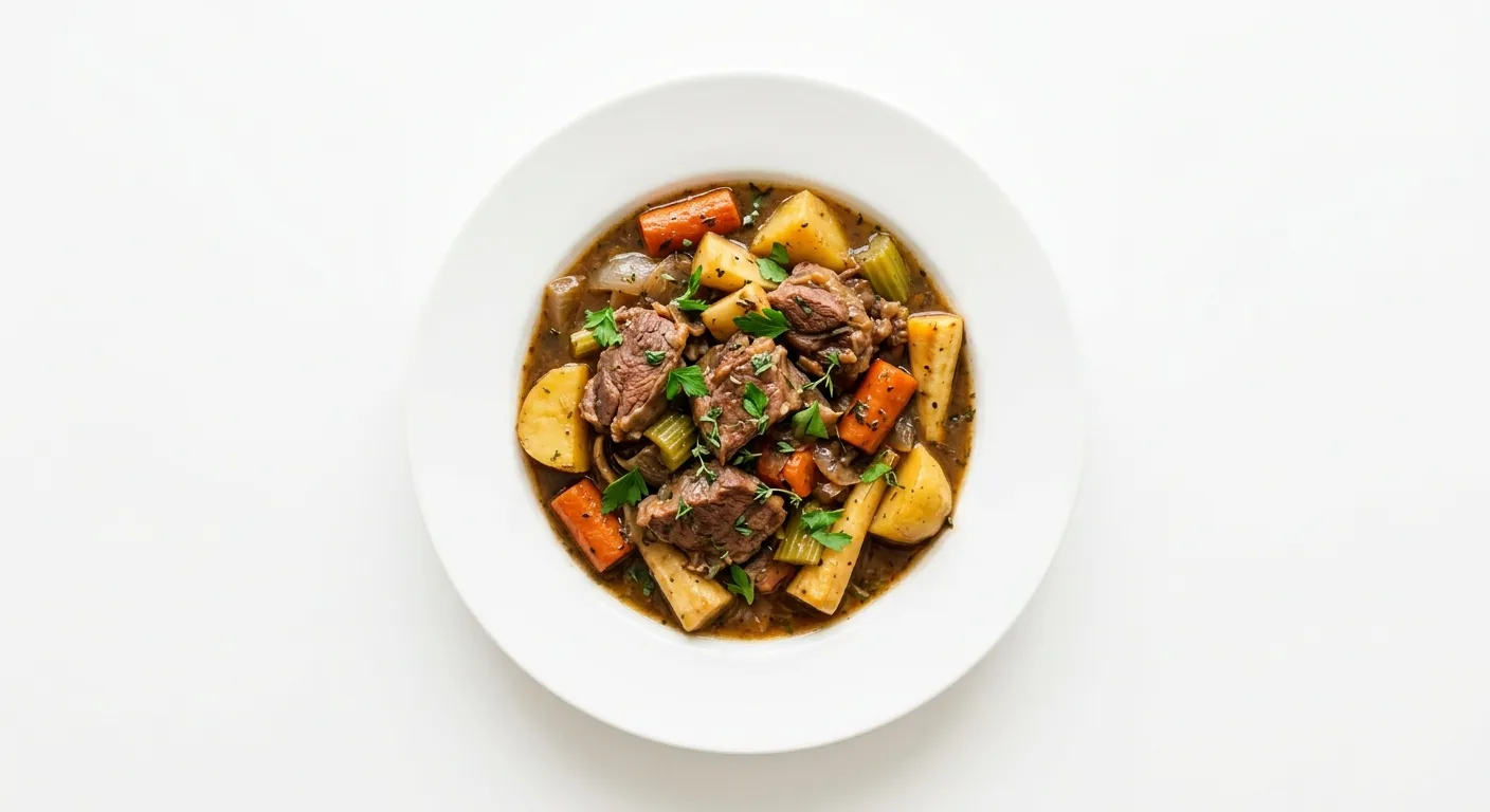 Autumn Lamb Stew with Root Vegetables