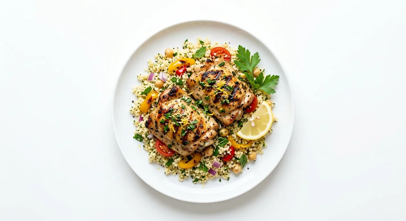 Lemon Herb Grilled Chicken with Couscous