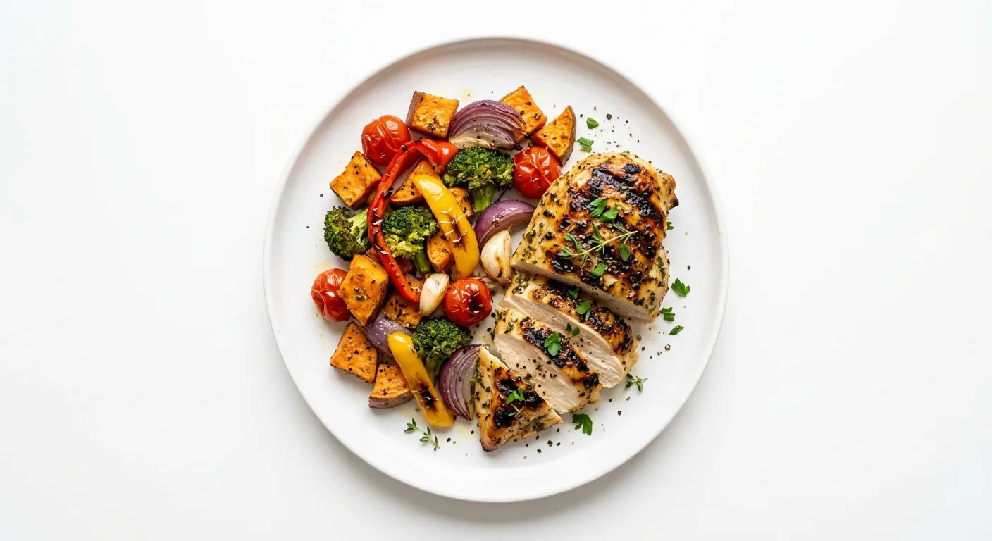 Lemon Herb Grilled Chicken with Roasted Vegetables