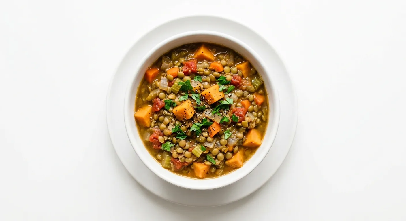 Spicy Lentil and Sweet Potato Stew