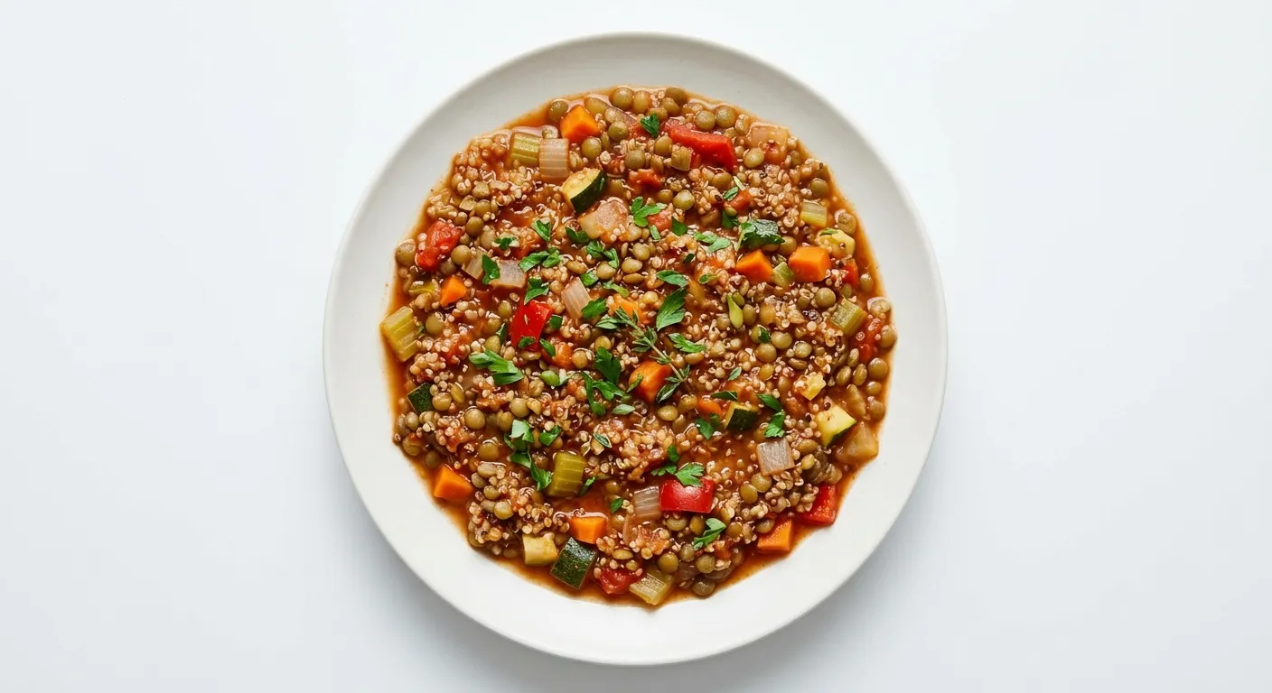 Lentil and Vegetable Stew with Quinoa