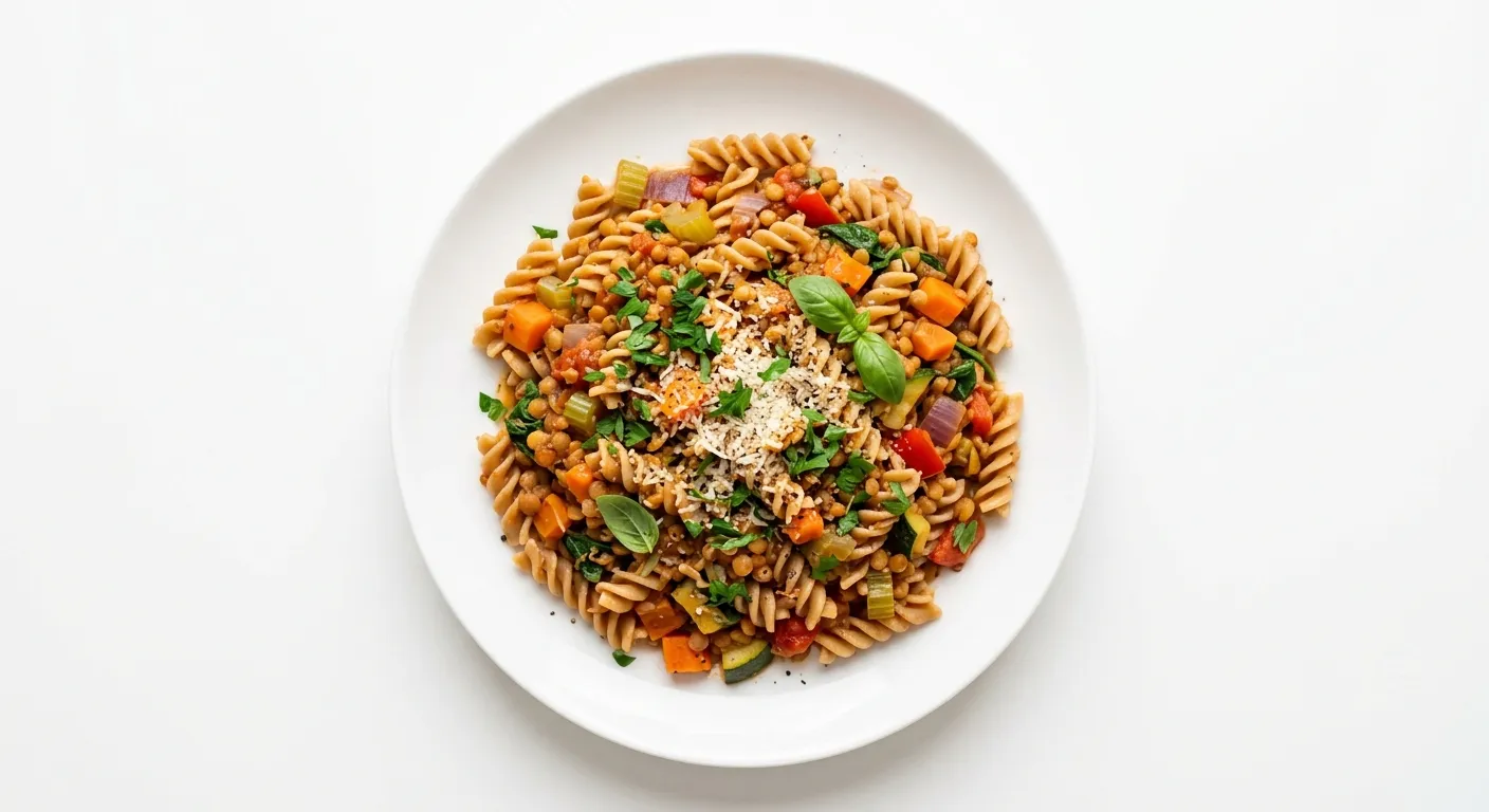 Lentil and Veggie Pasta Delight