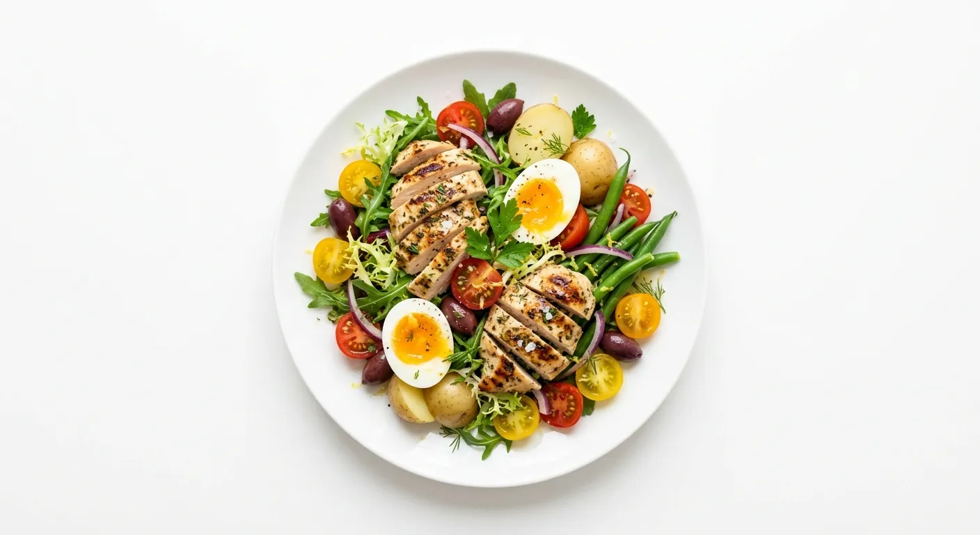 Light and Zesty Salad Niçoise with Grilled Chicken