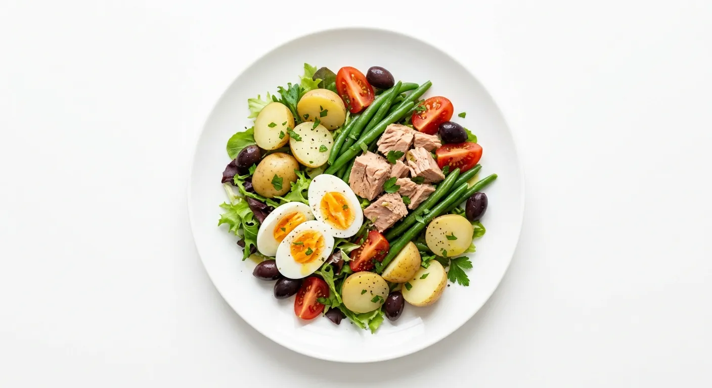 Light French Salad Niçoise with Tuna