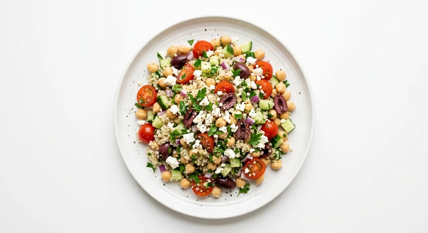 Mediterranean Chickpea and Quinoa Salad