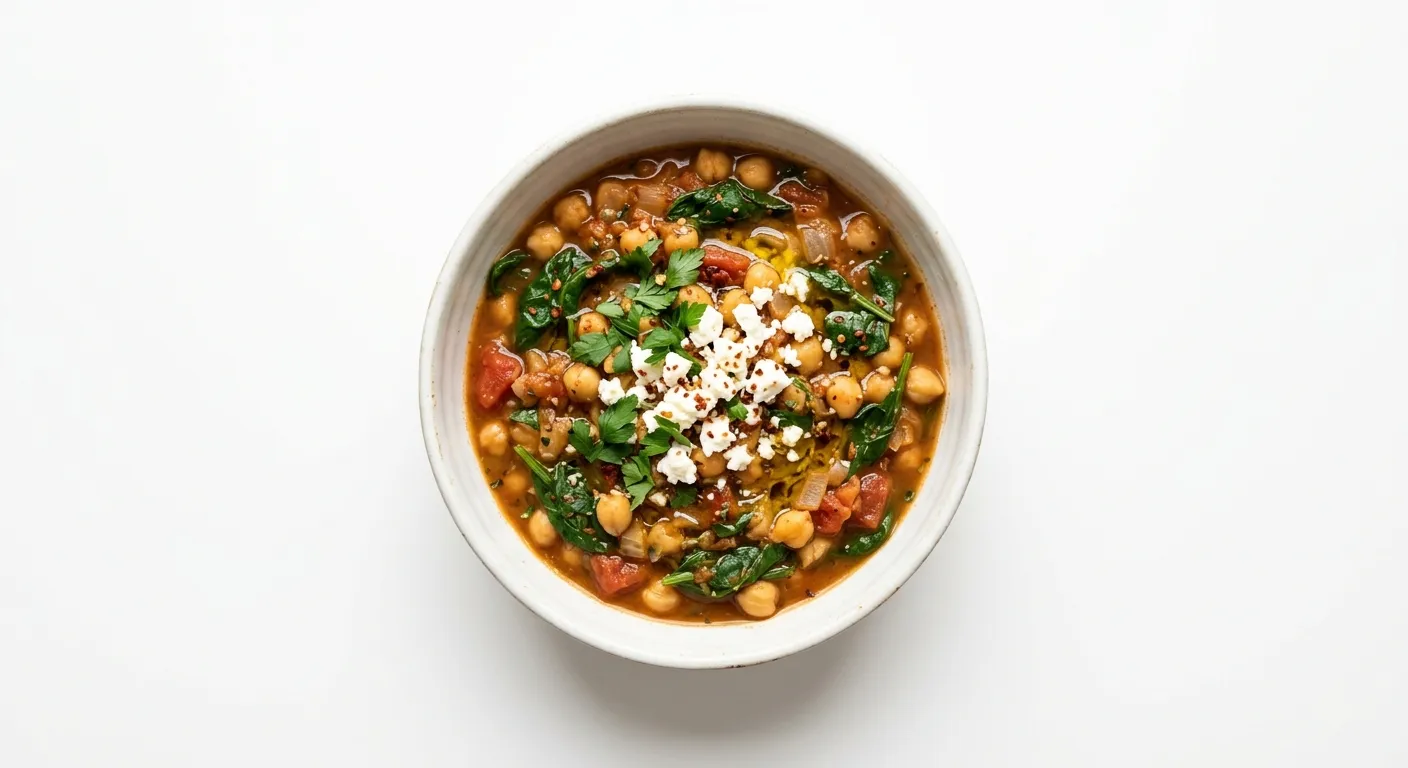 Mediterranean Chickpea and Spinach Stew