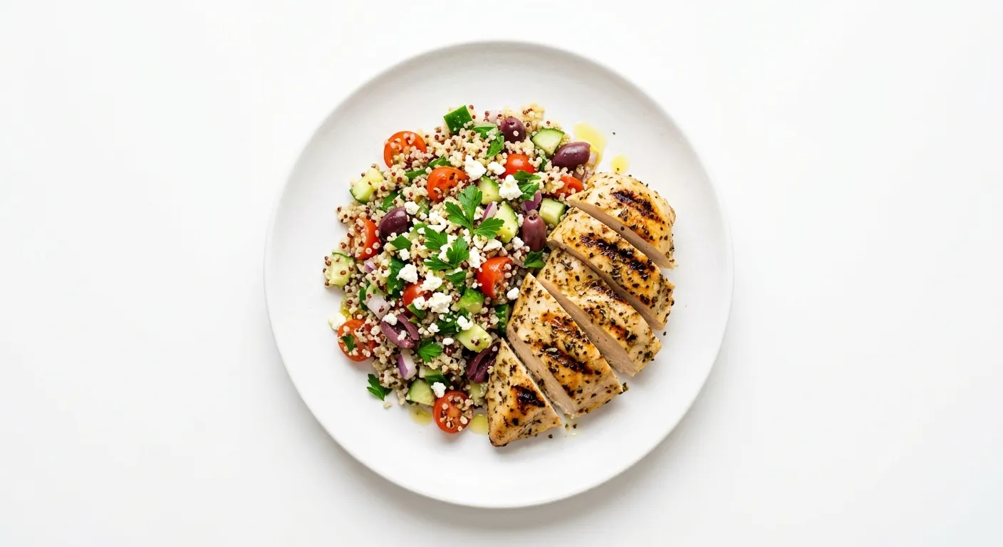Mediterranean Grilled Chicken with Quinoa Salad