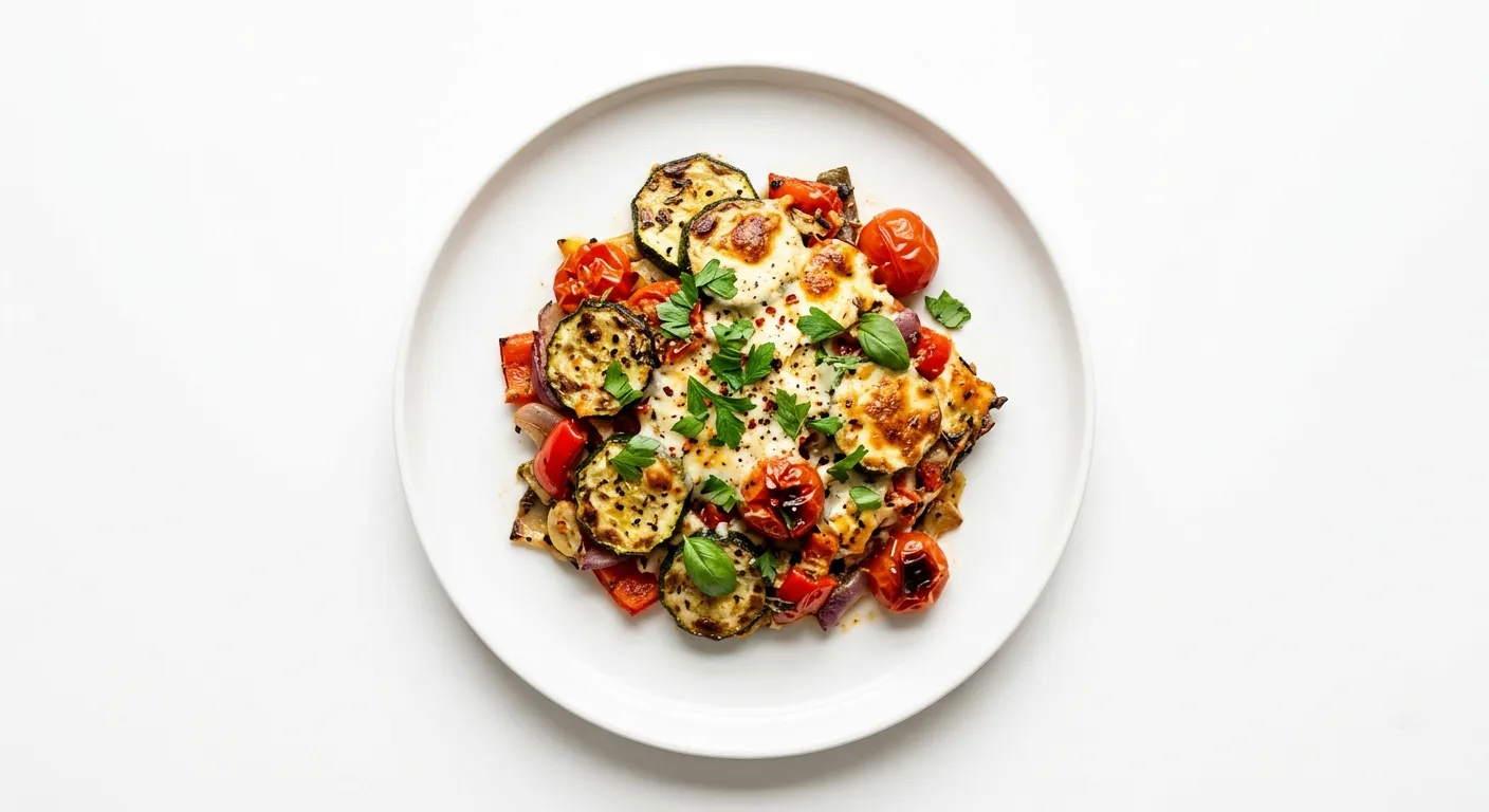 Mediterranean Zucchini and Tomato Bake