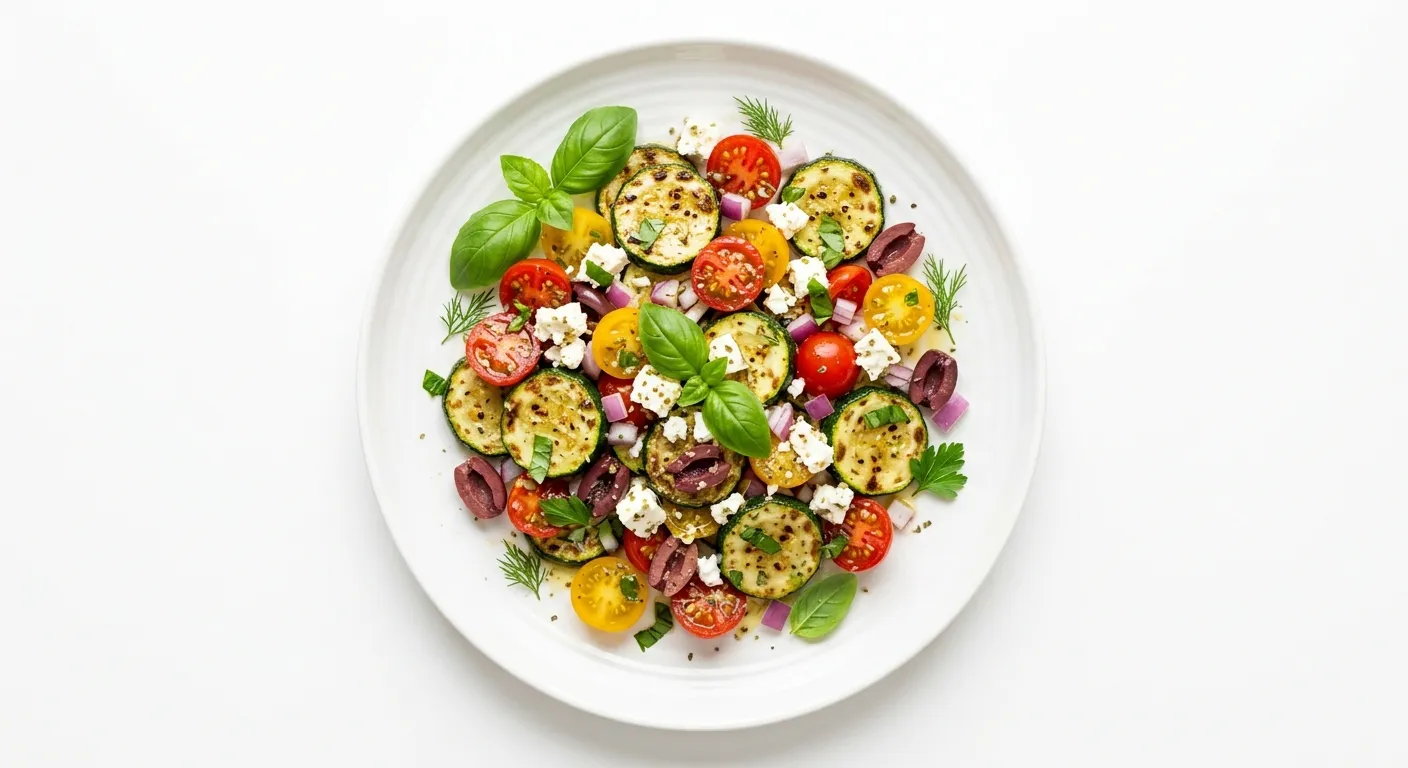 Mediterranean Zucchini and Tomato Salad