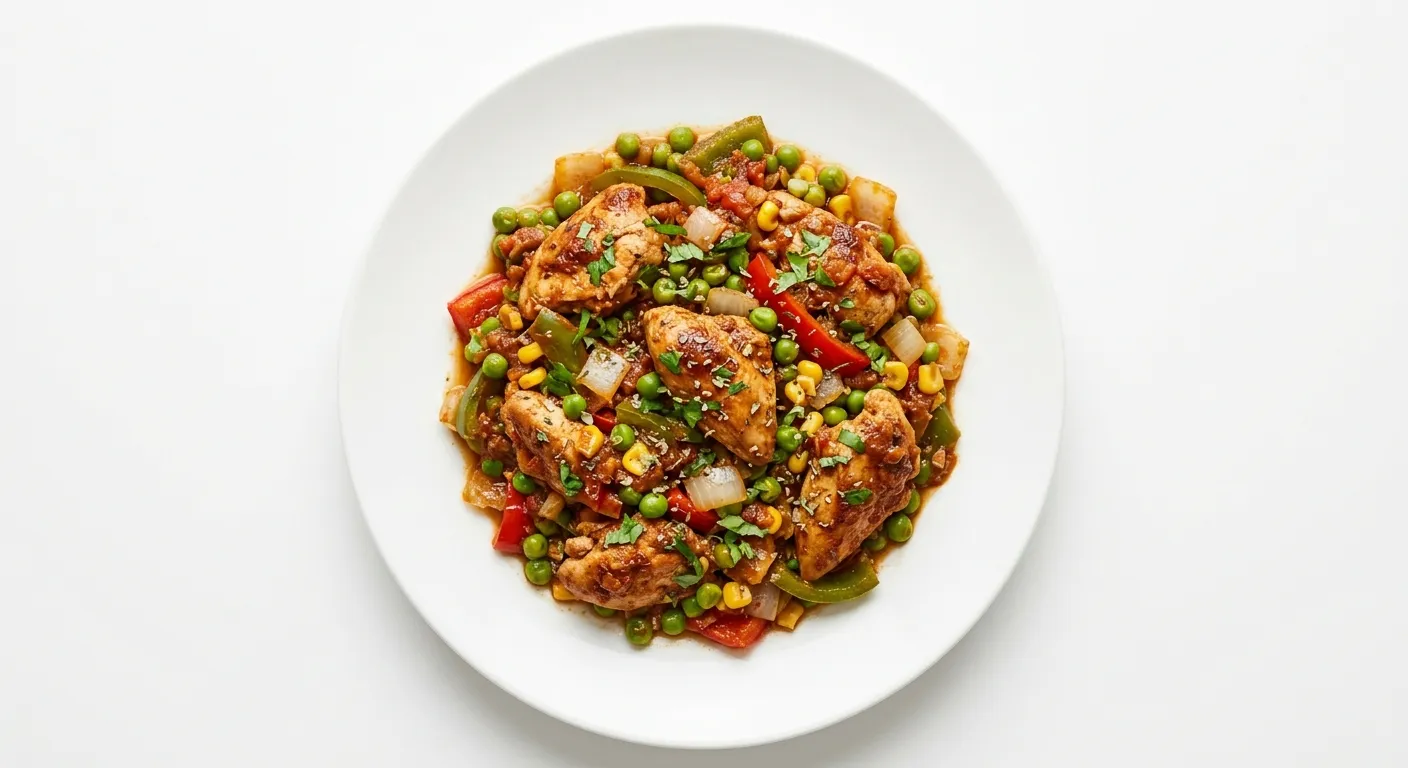 Mexican Chicken and Tinned Peas Stir-Fry