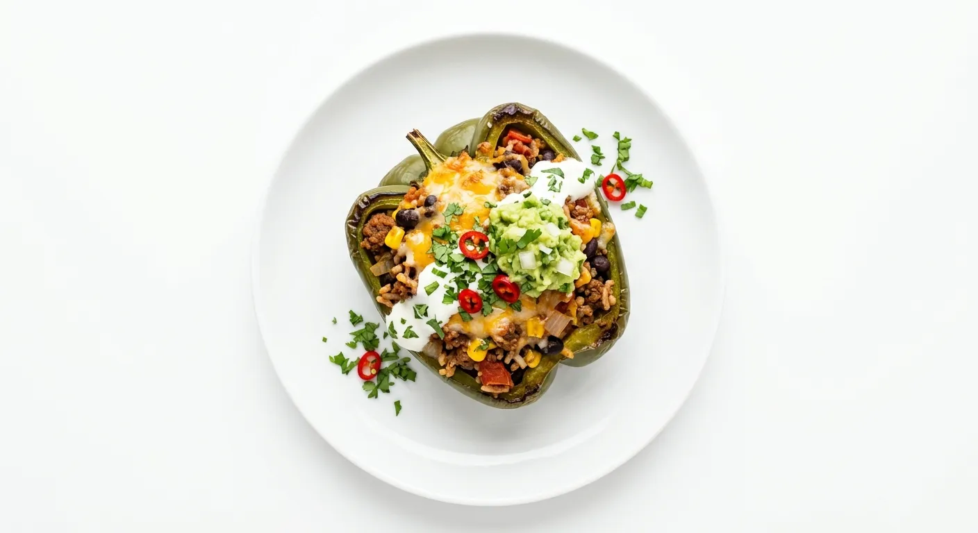 Mexican Stuffed Bell Peppers with Spiced Beef and Black Beans