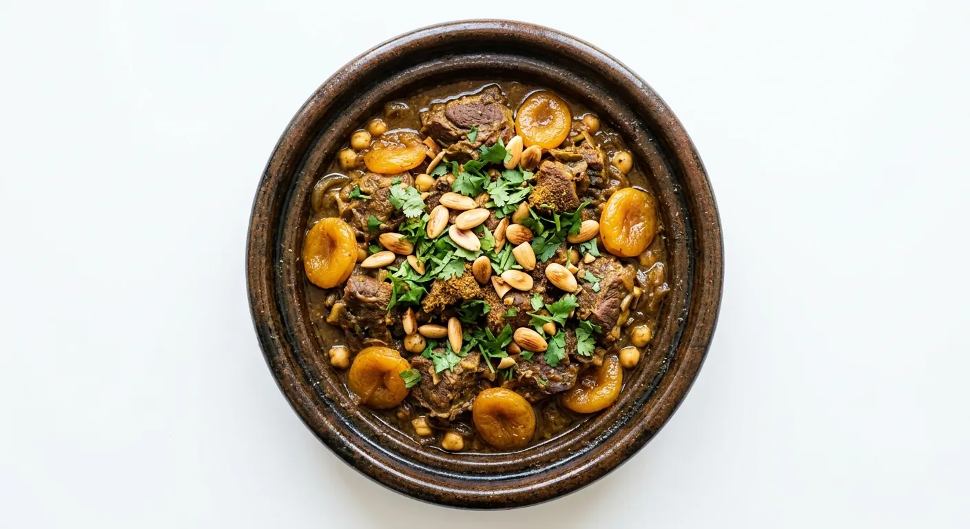 Exotic Moroccan Lamb Tagine with Apricots and Almonds
