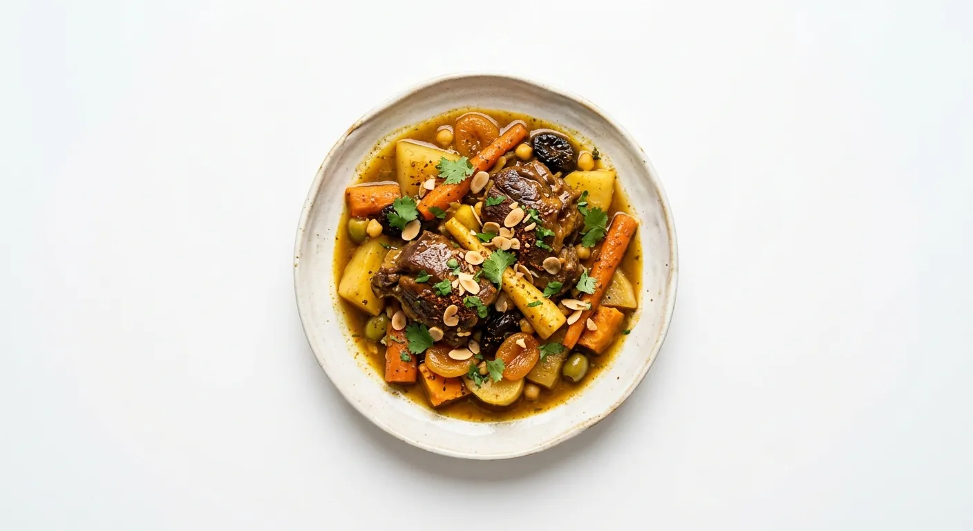 Moroccan Lamb Tagine with Root Vegetables