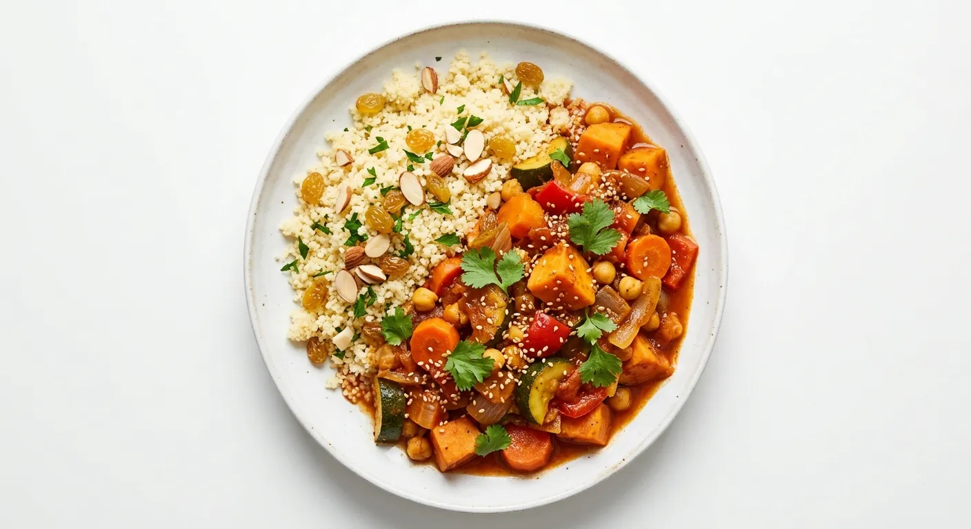 Exotic Moroccan Vegetable Tagine with Couscous