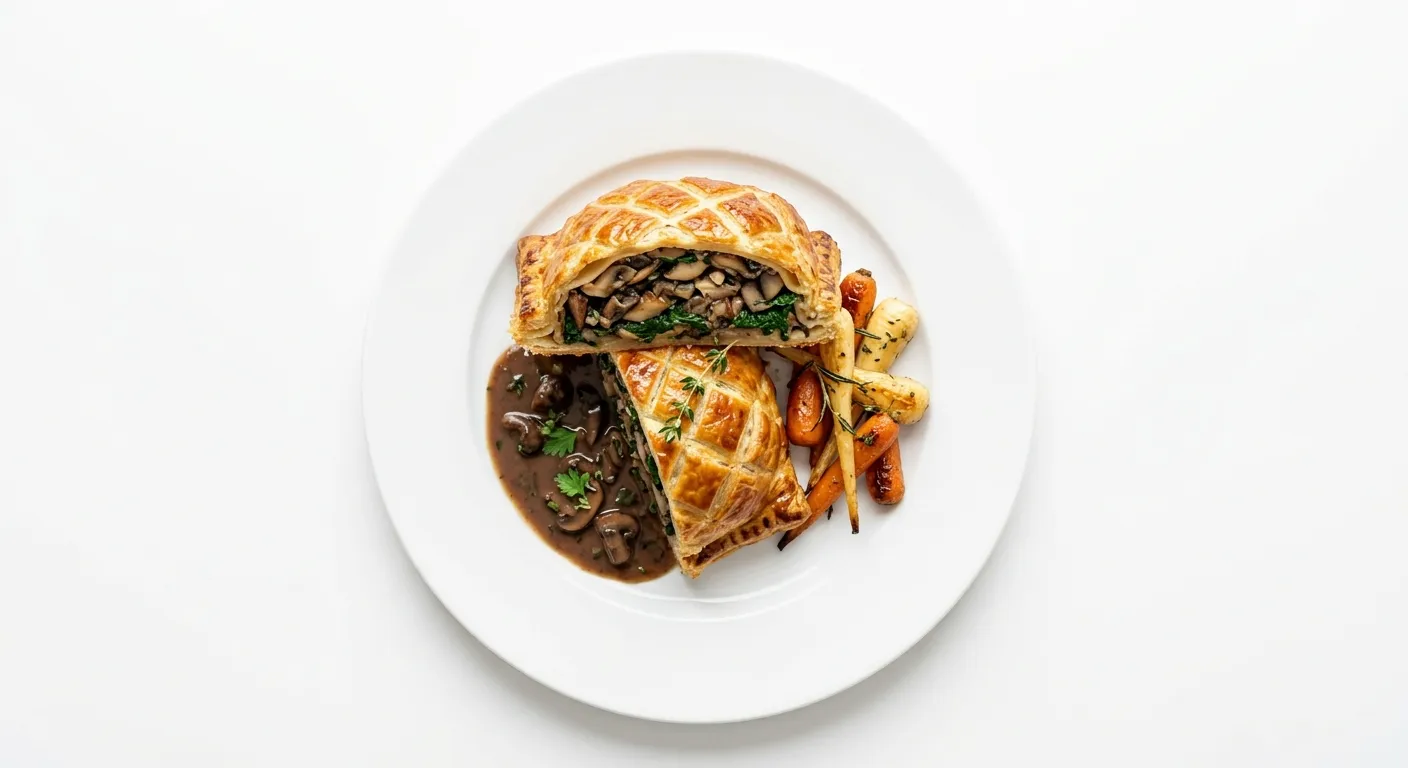 Gourmet Mushroom and Spinach Wellington