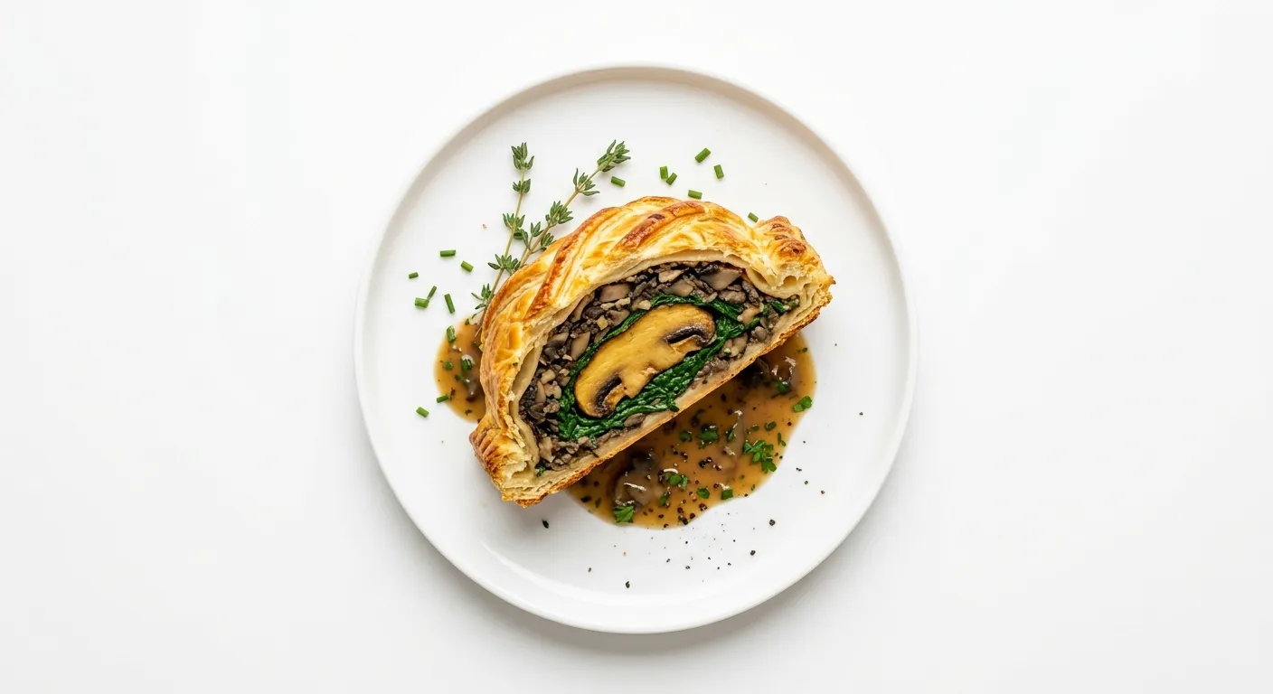 Mushroom Wellington with Spinach
