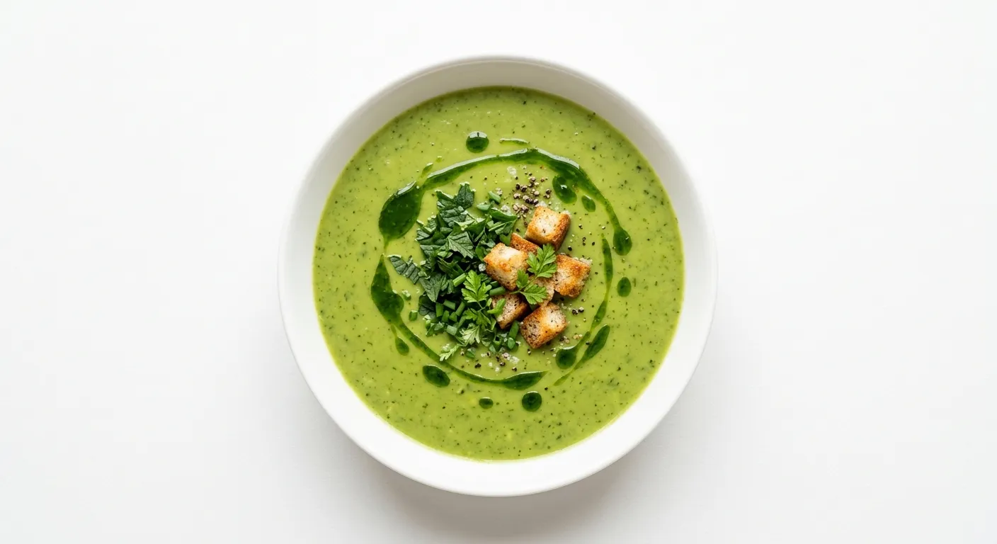 Nettle and Potato Velouté with Herb Oil
