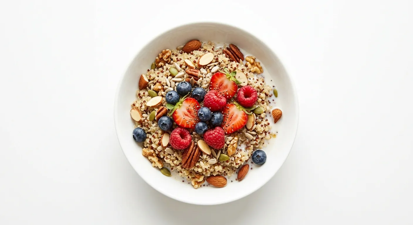 Nutty Quinoa Cereal with Berries