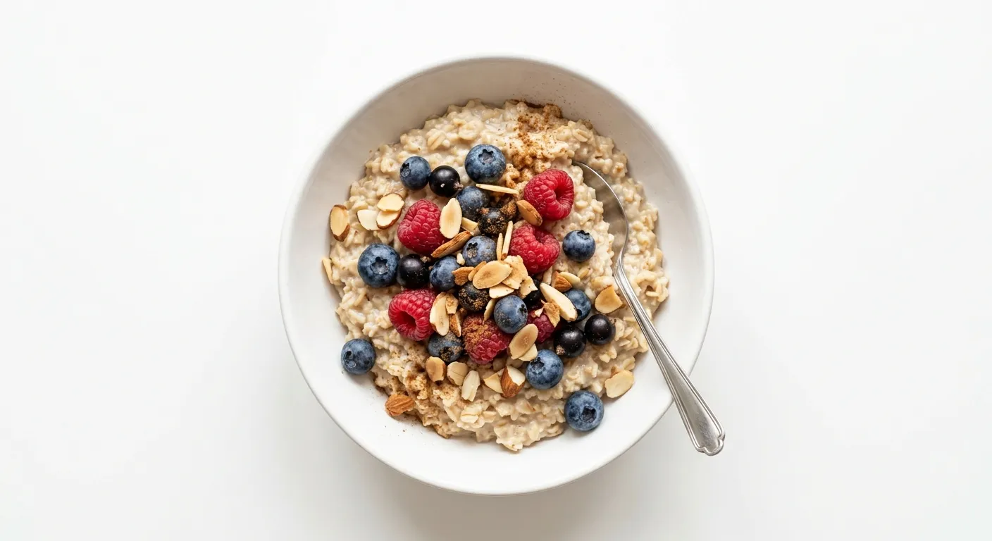 Oatmeal with Berries and Almonds
