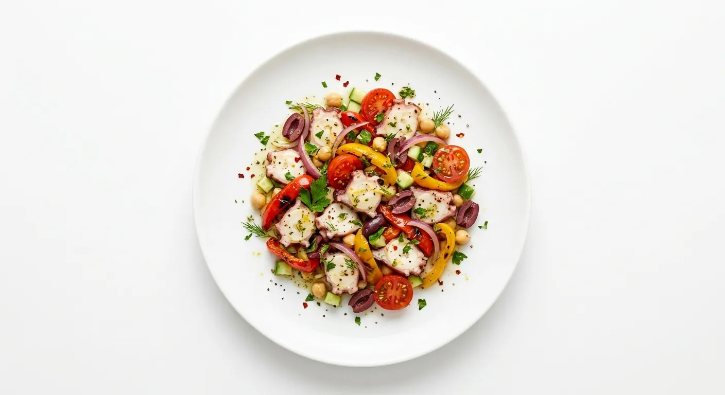 Octopus Vinaigrette with Mediterranean Vegetables