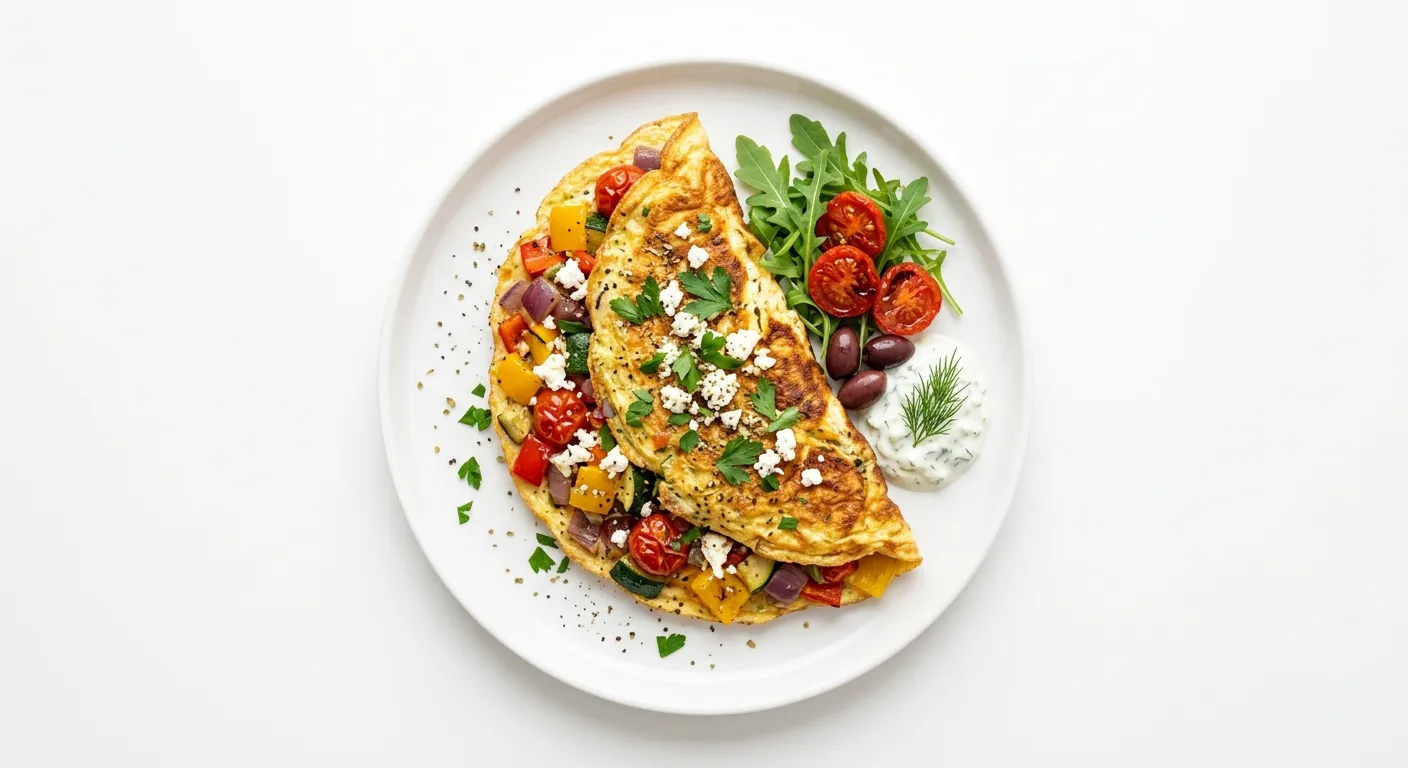 Omelette grecque aux légumes