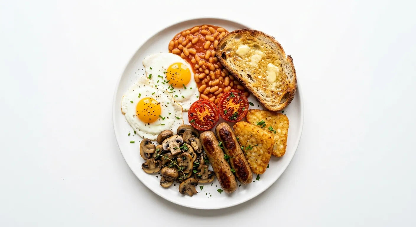 One-Pan Vegetarian Full English Breakfast