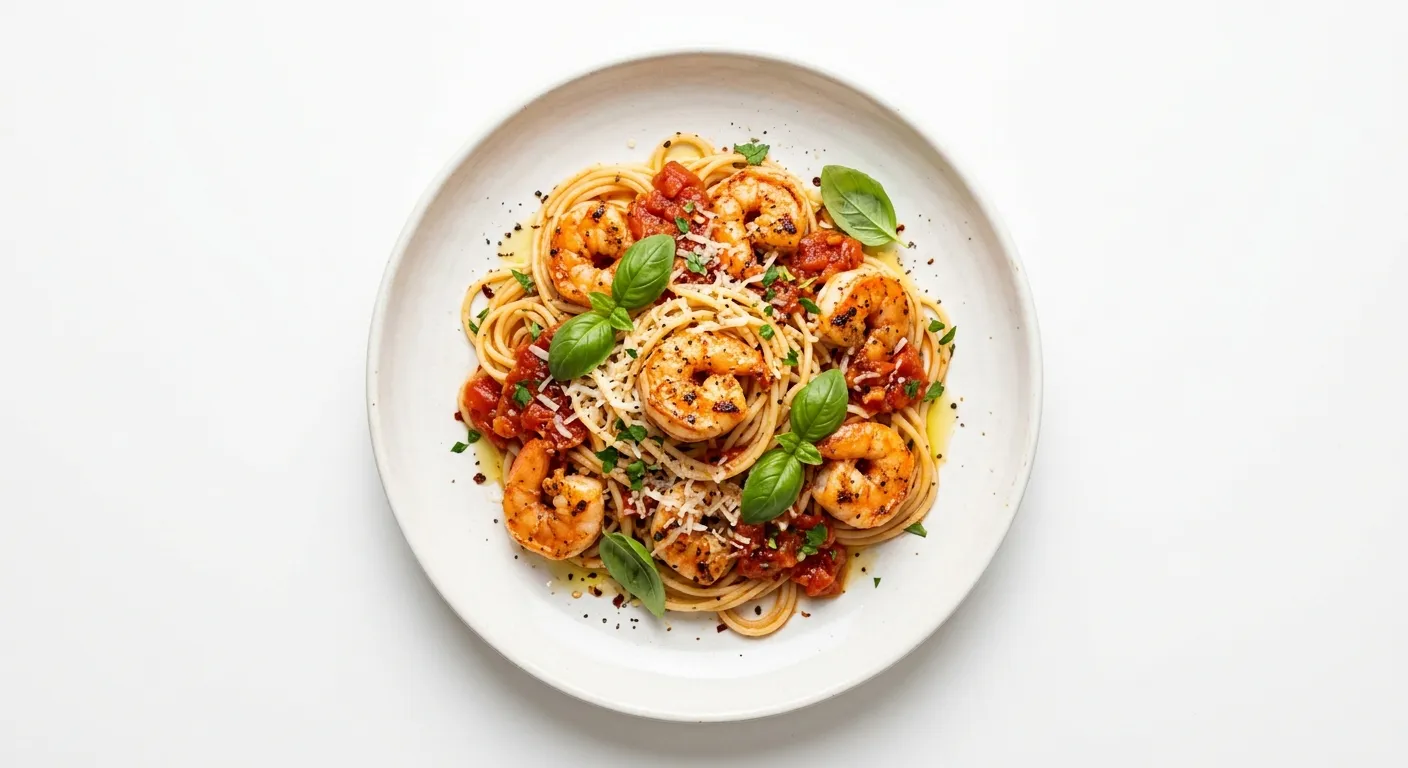 Pasta Pomodoro with Shrimp