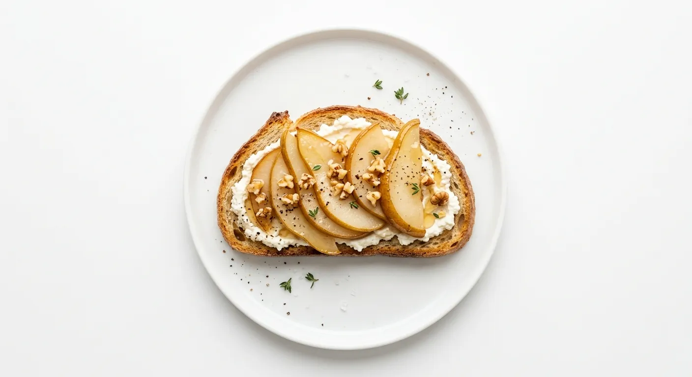 Autumn Pear and Ricotta Toast