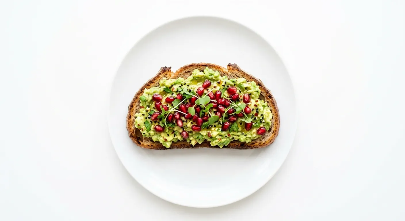 Pomegranate and Avocado Toast