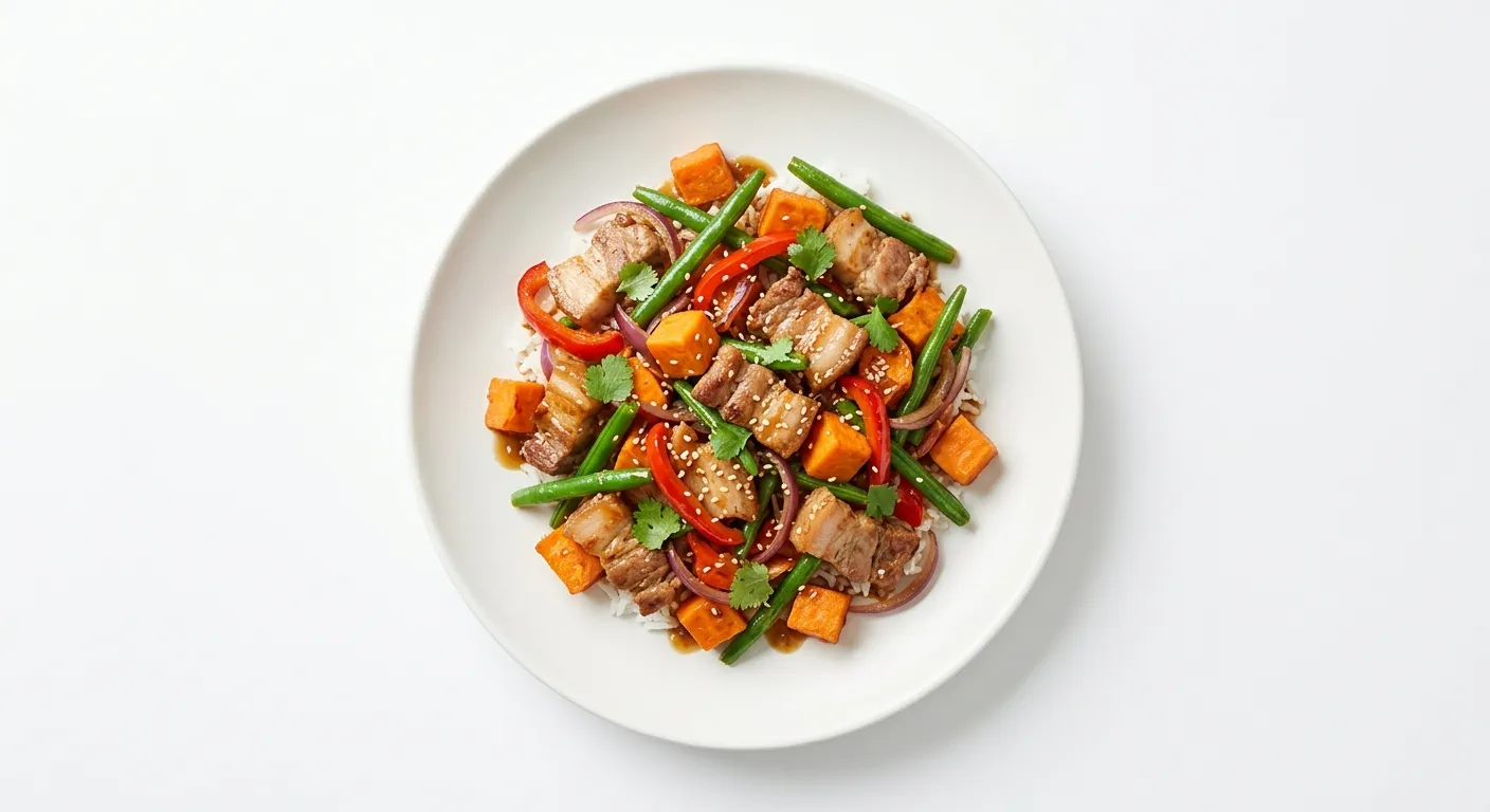 Pork and Sweet Potato Stir-Fry