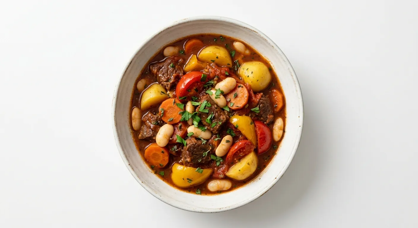 Provencal Beef Stew with Potatoes and Beans