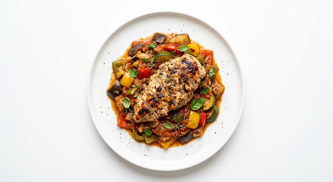 Provencal Ratatouille with Grilled Chicken