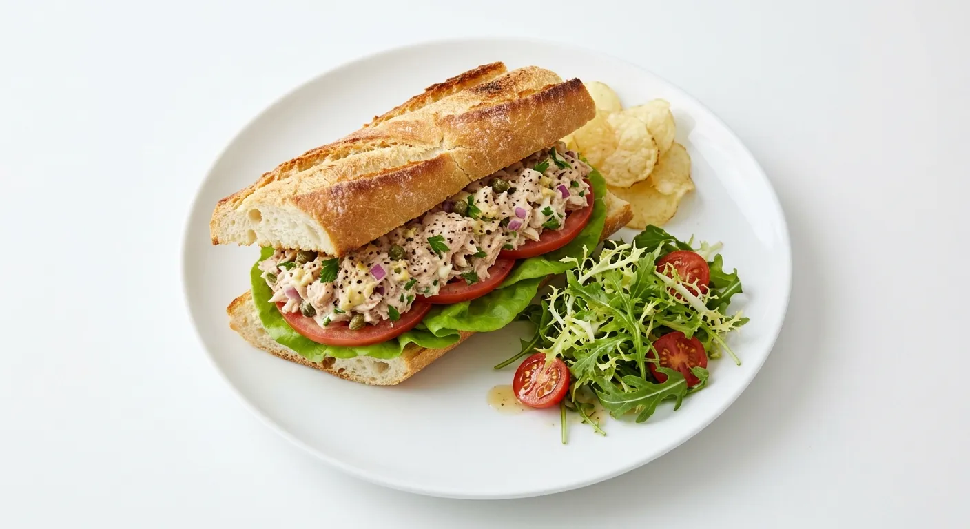 Quick and Easy French Tuna Salad Sandwich