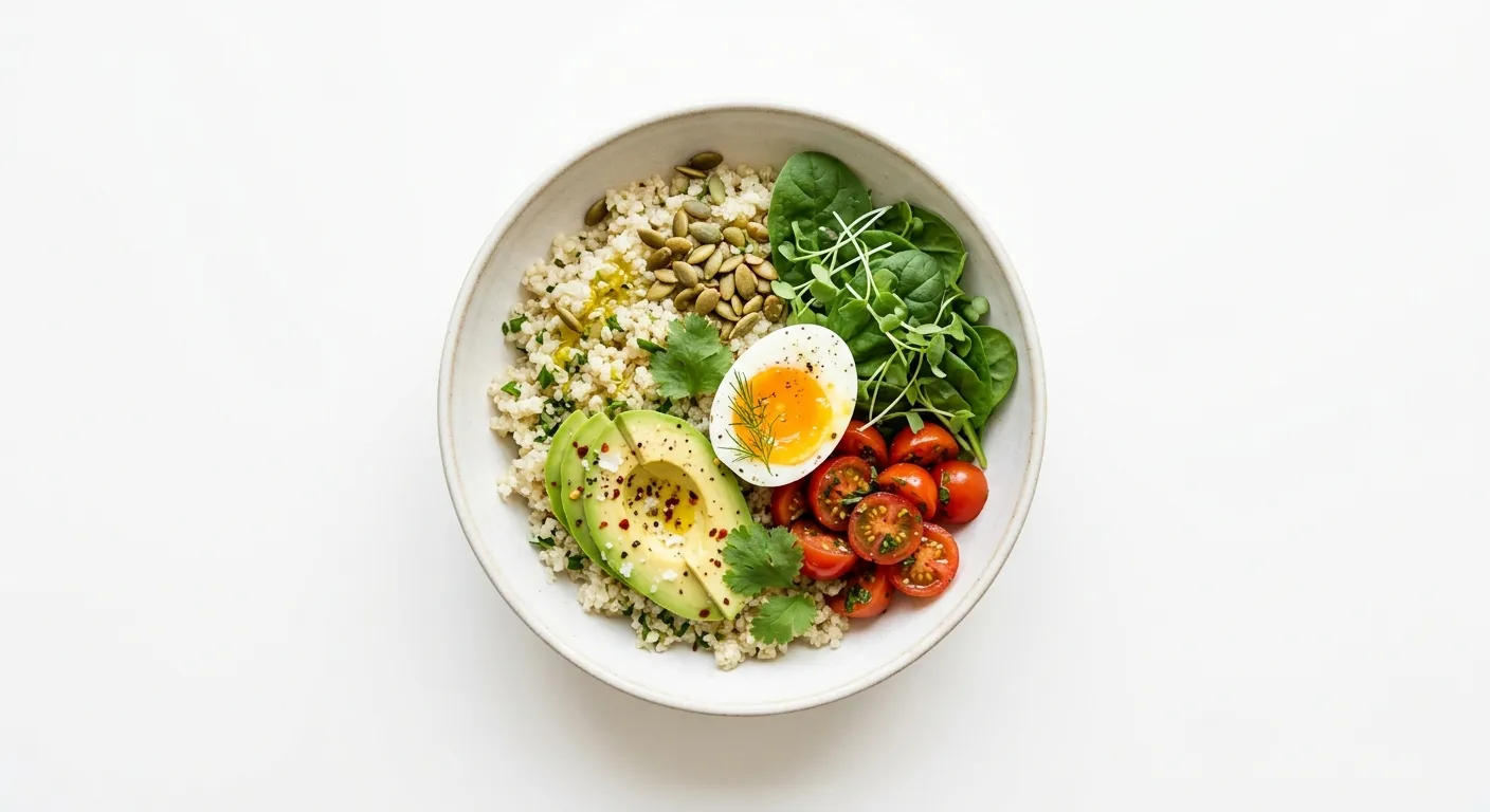 Quinoa and Avocado Breakfast Bowl