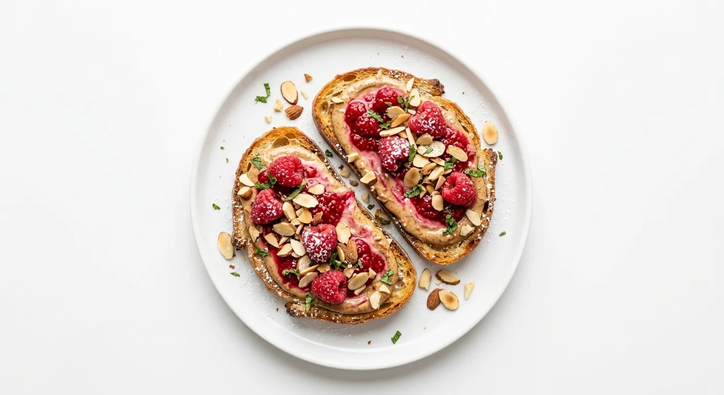 Raspberry Almond Breakfast Toast