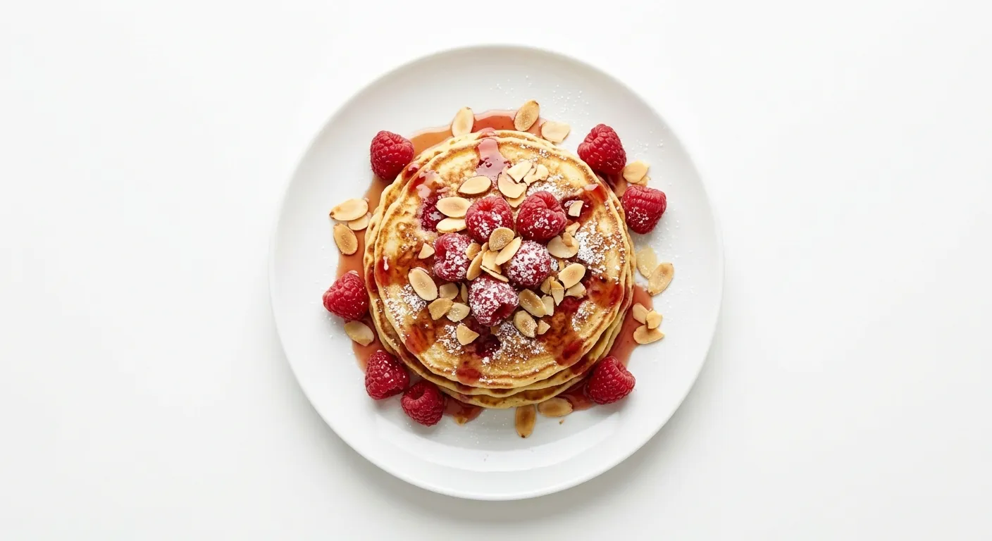 Raspberry Almond Pancakes
