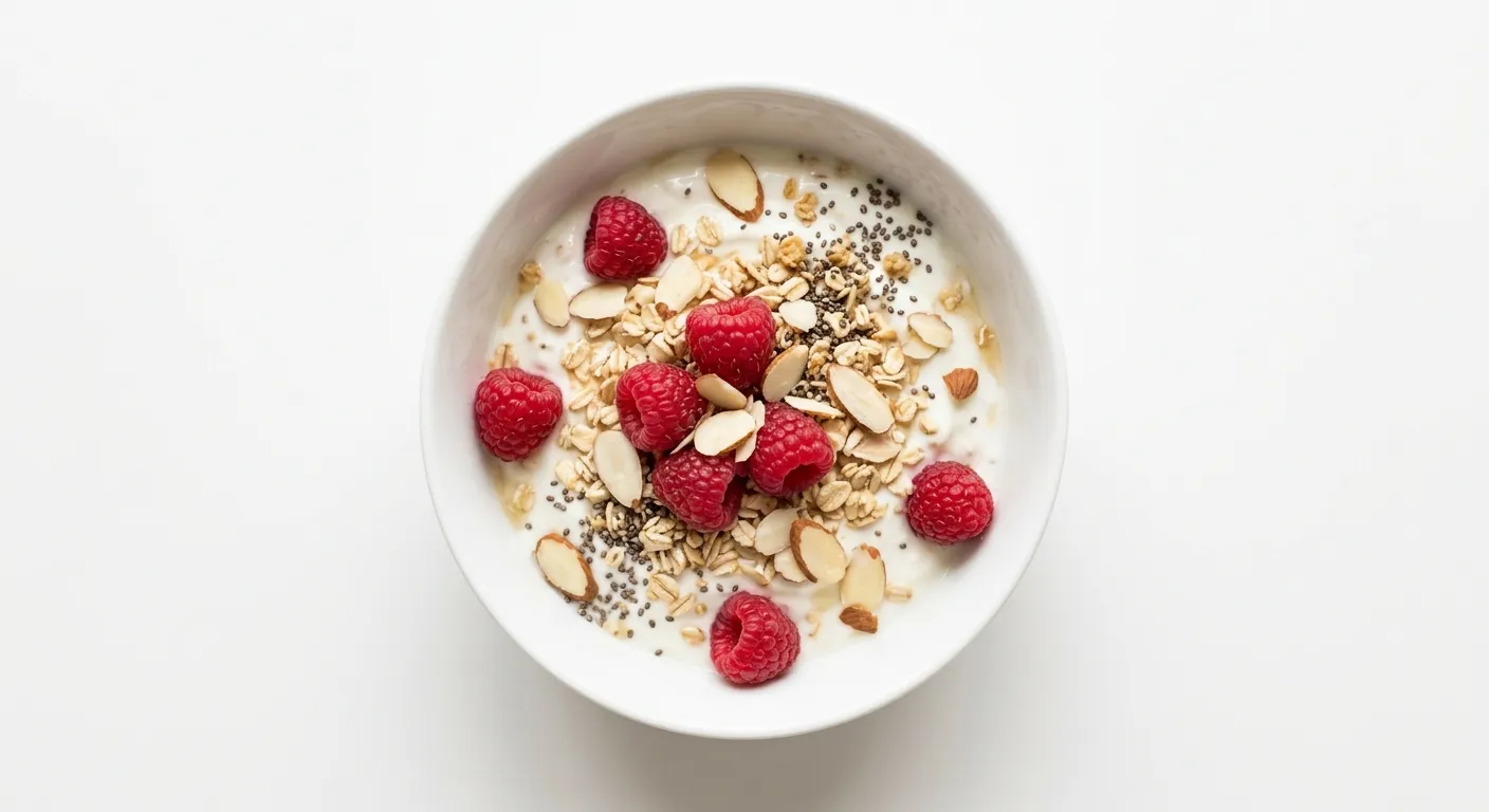Raspberry and Almond Breakfast Bowl