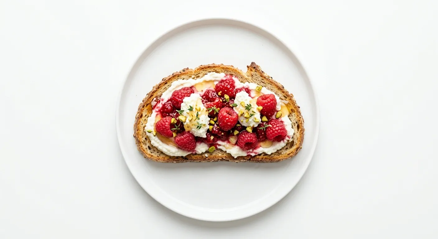 Raspberry and Ricotta Breakfast Toast