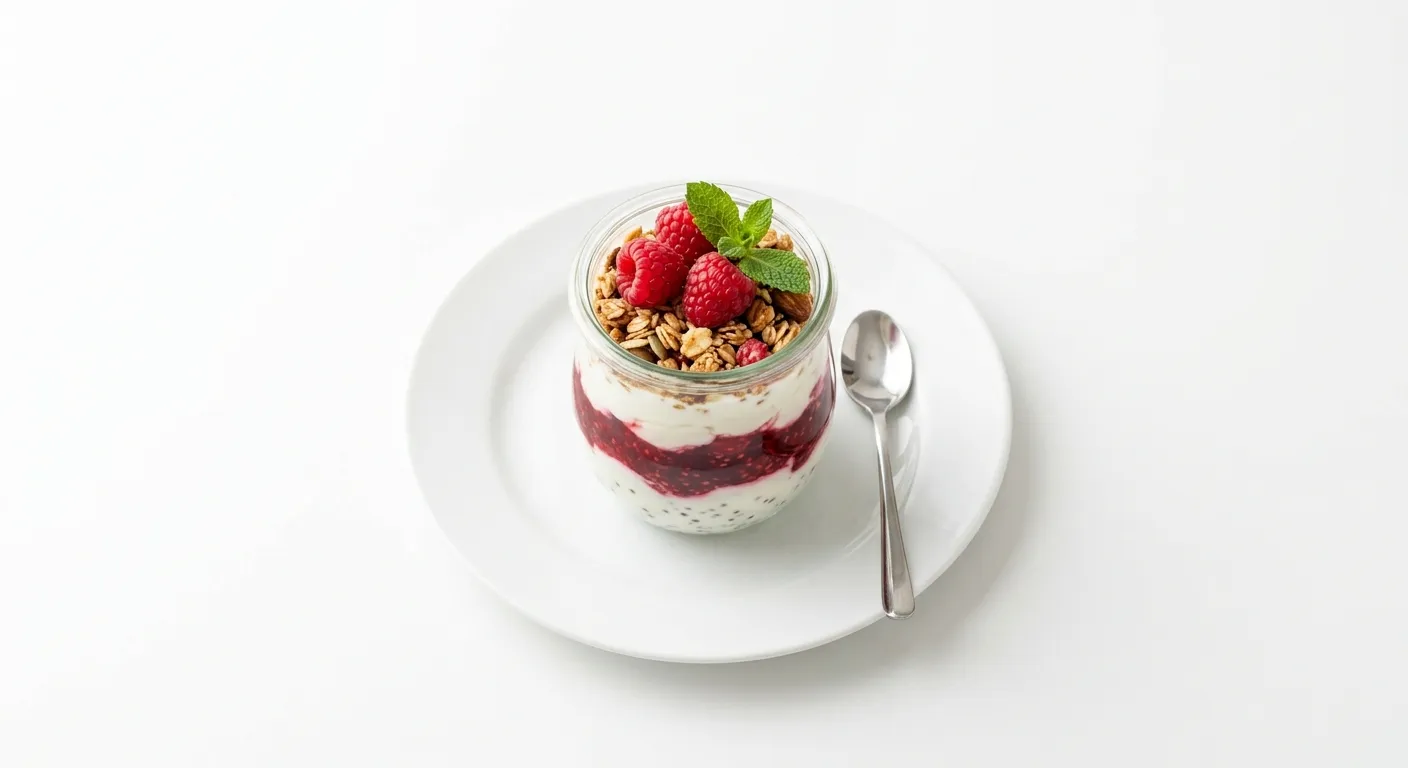 Raspberry and Yogurt Breakfast Parfait